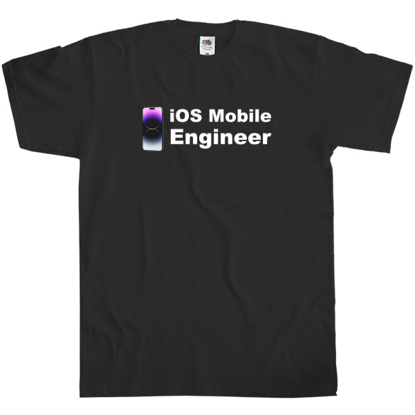 Футболка Классика Мужская Fruit of the loom - iOS Mobile Engineer - Mfest
