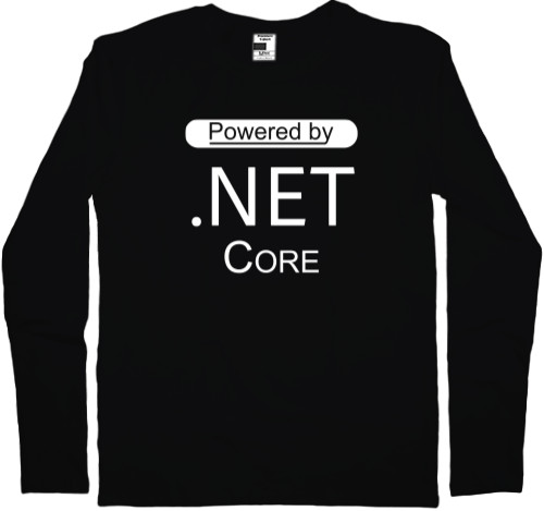 Лонгслив Мужской - Powered by NET Core - Mfest