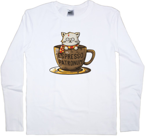 Лонгслив Мужской - Espresso patronum harry potter - Mfest
