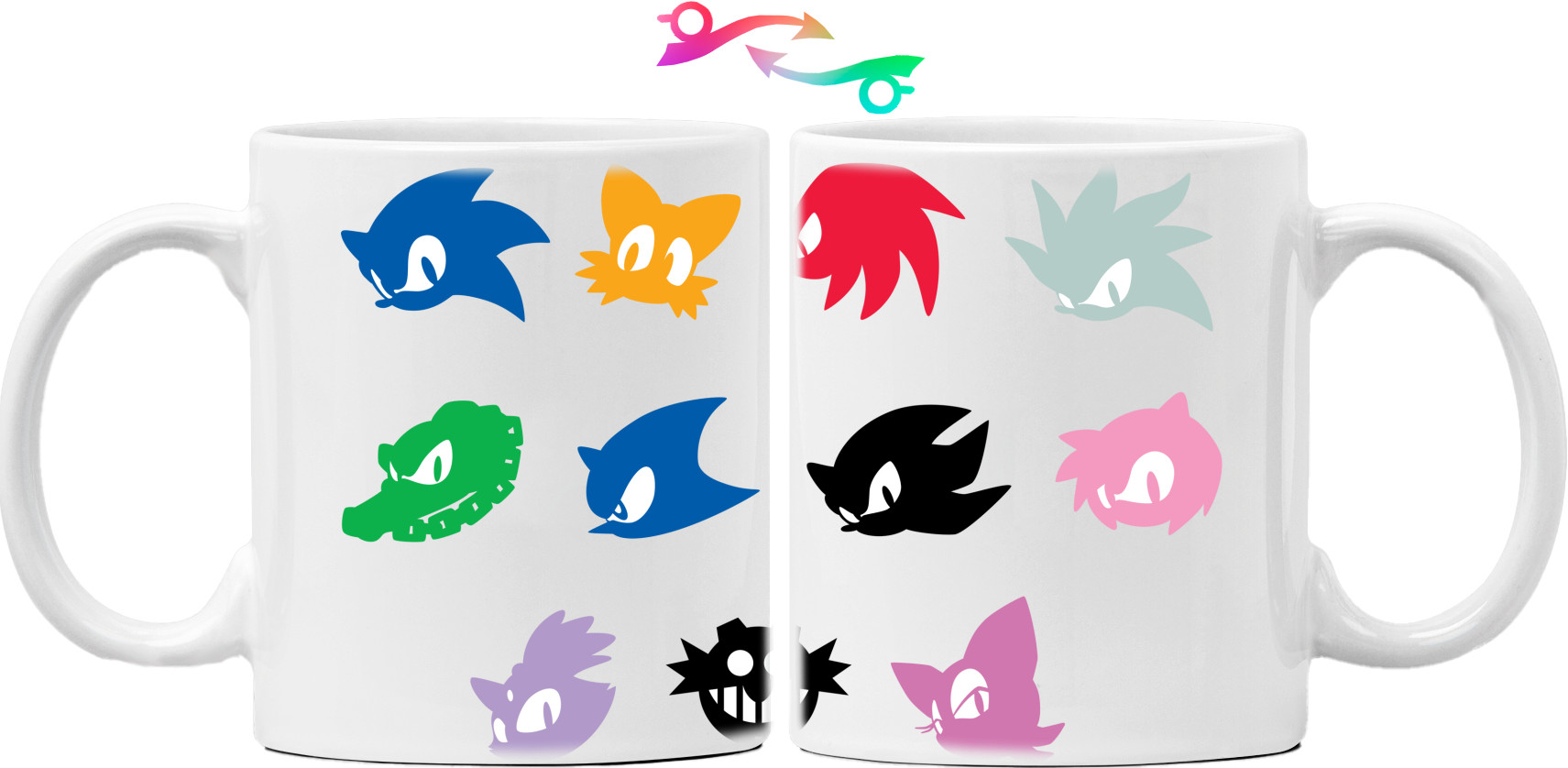 Кружка - Sonic the Hedgehog Icons Logo - Mfest