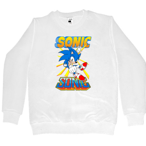 Свитшот Премиум Мужской - Sonic the Hedgehog Logo - Mfest
