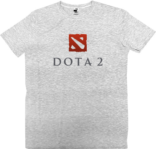 Футболка Премиум Мужская - Dota 2 logo 2 - Mfest
