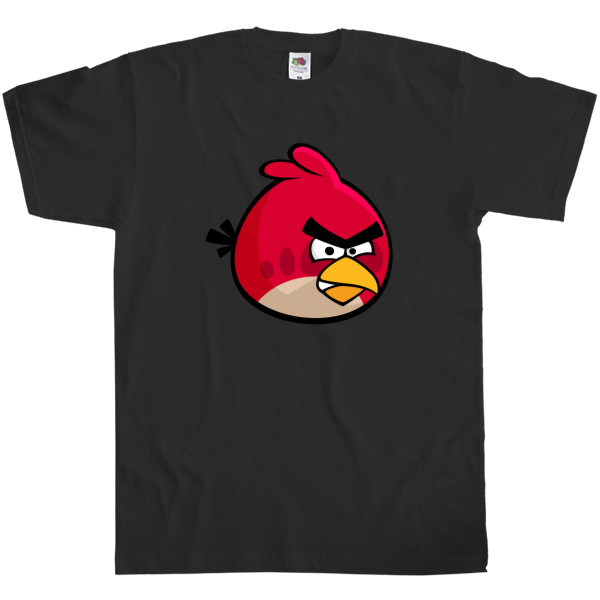 Футболка Классика Мужская Fruit of the loom - Angry Birds Red  - Mfest
