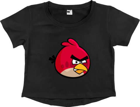 Кроп - топ Премиум Женский - Angry Birds Red - Mfest Кроп - топ Премиум Женский - Angry Birds Red - Mfest