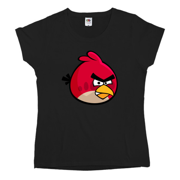Футболка Классика Женская Fruit of the loom - Angry Birds Red  - Mfest