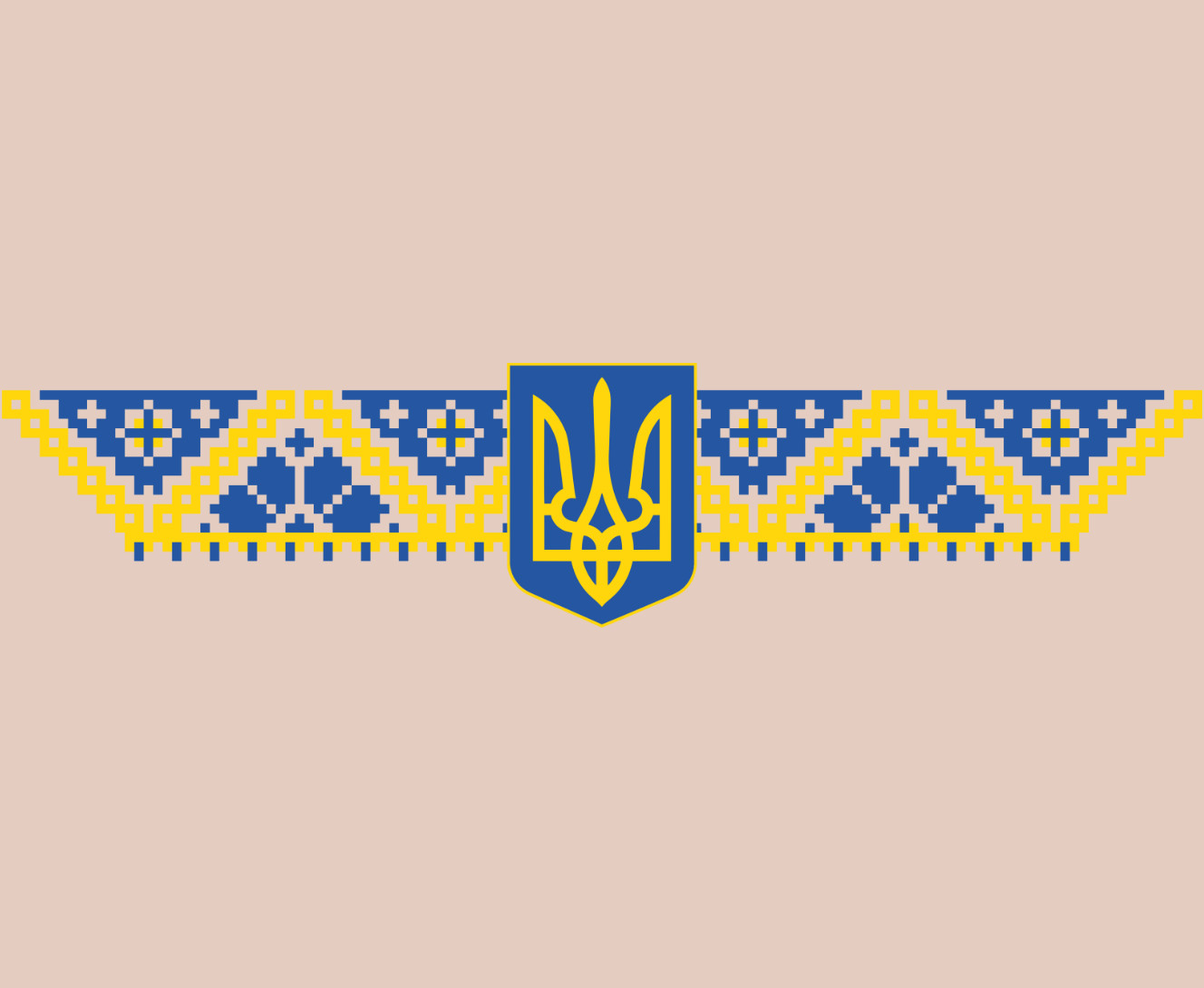 Коврик для мышки - Герб Украины с вышивкой - Mfest Коврик для мышки - Герб Украины с вышивкой - Mfest