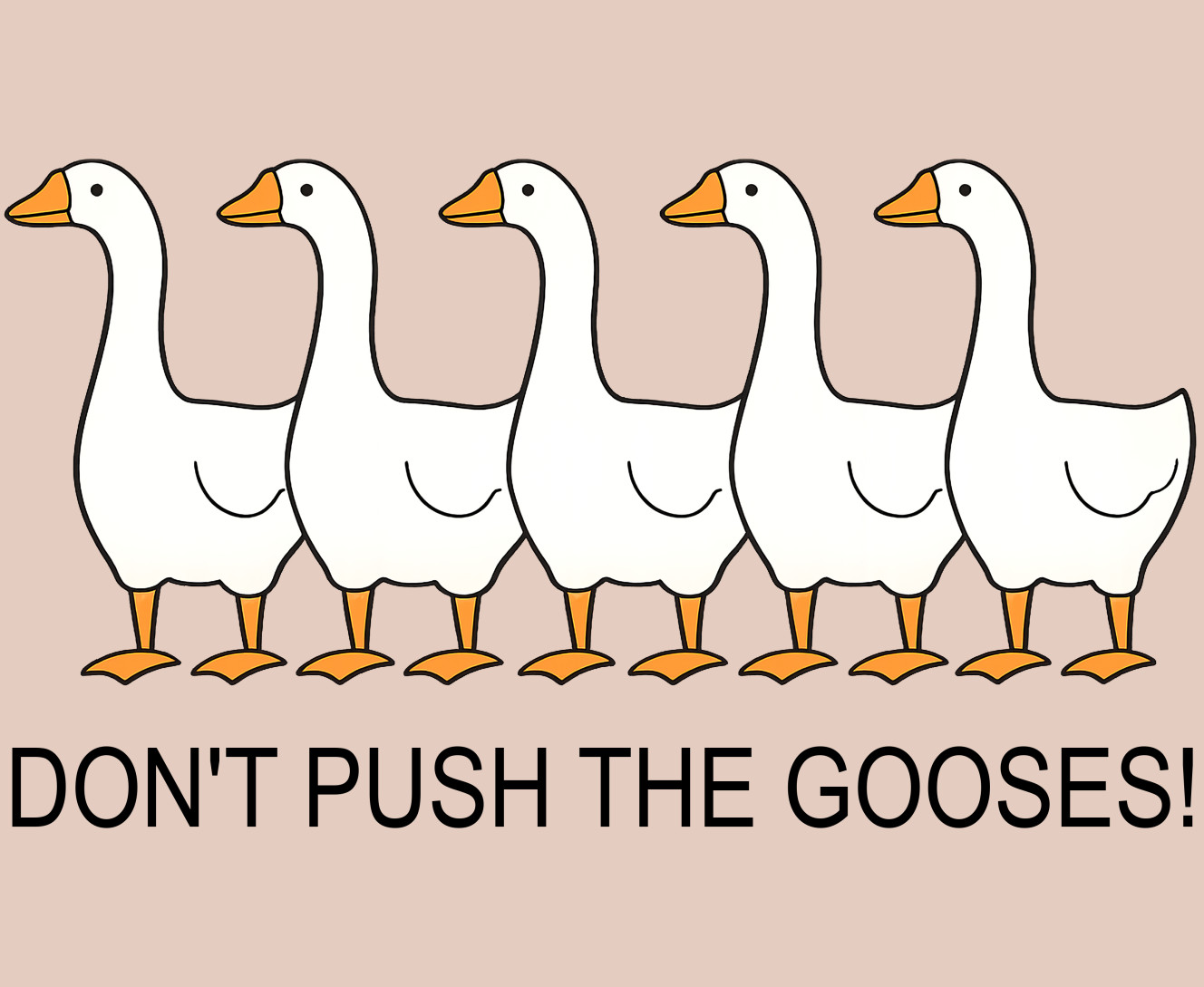 Коврик для мышки - Don't push the gooses - Mfest