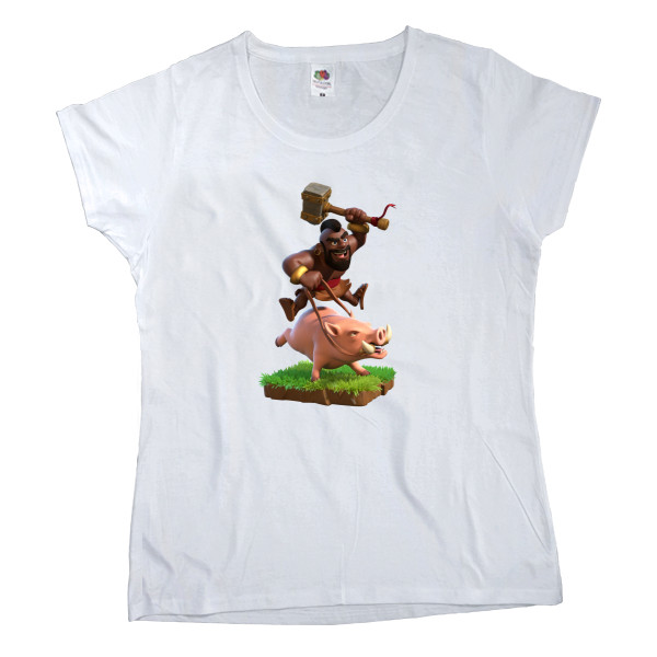 Футболка Класика Жіноча Fruit of the loom - Clash of Clans Hog Rider - Mfest