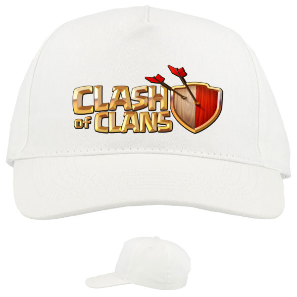 Кепка 5-панельна - Clash of Clans лого - Mfest Кепка 5-панельна - Clash of Clans лого - Mfest