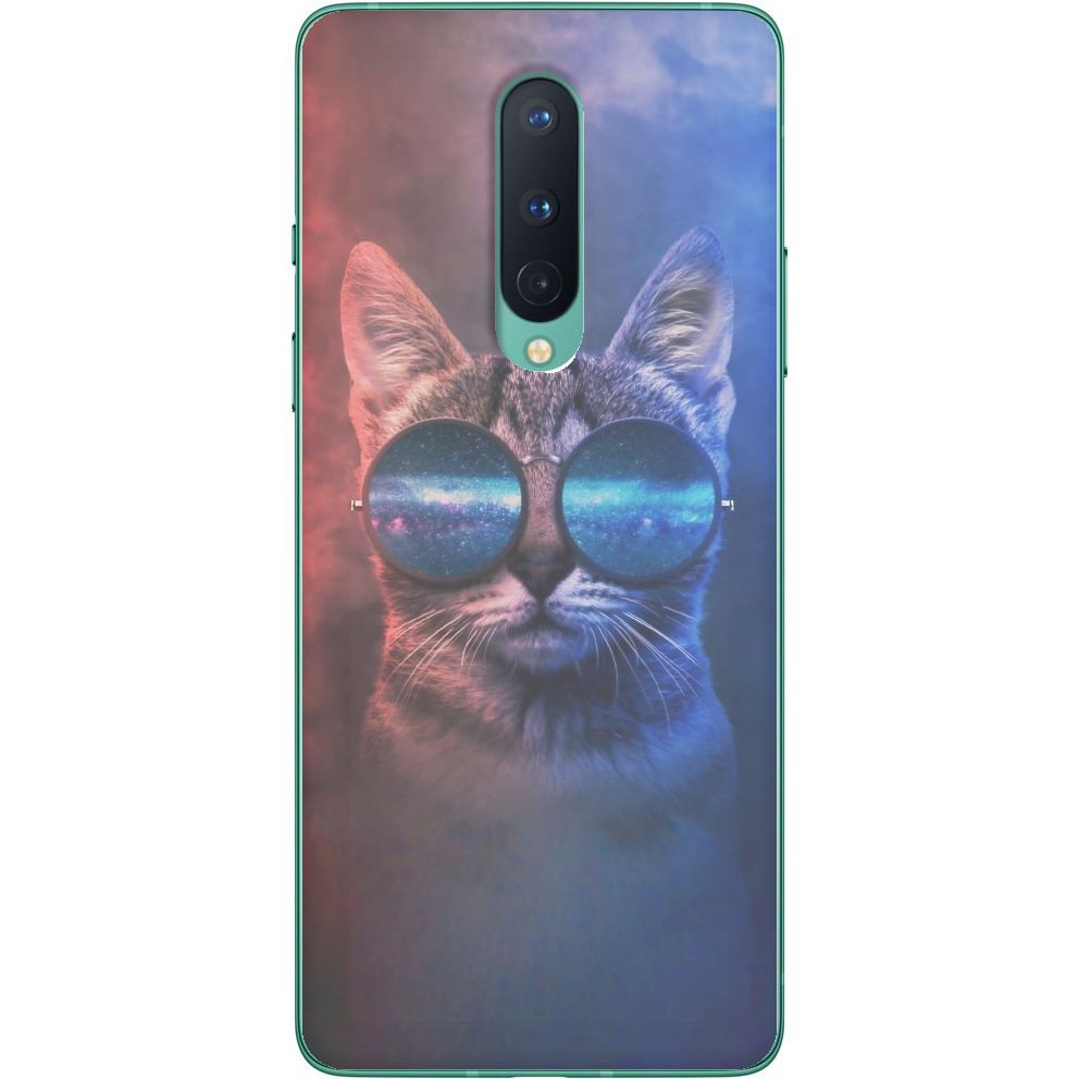 Чехол OnePlus - Кот в очках - Mfest