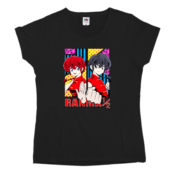 Ranma ½ - Футболка Классика Женская Fruit of the loom - Ранма 1/2 - Mfest