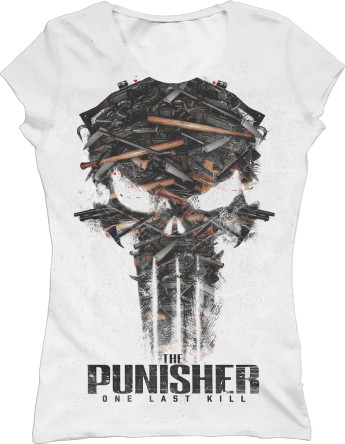 Футболка 3D Женская - The Punisher One Last Kill  - Mfest