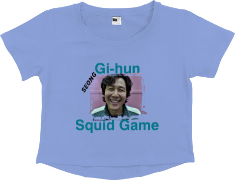 Кроп - топ Преміум Жіночий - Squid Game Seong GI-Hun - Mfest Кроп - топ Преміум Жіночий - Squid Game Seong GI-Hun - Mfest