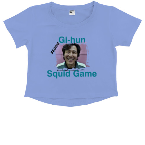 Кроп - топ Преміум Дитячий - Squid Game  Seong GI-Hun - Mfest