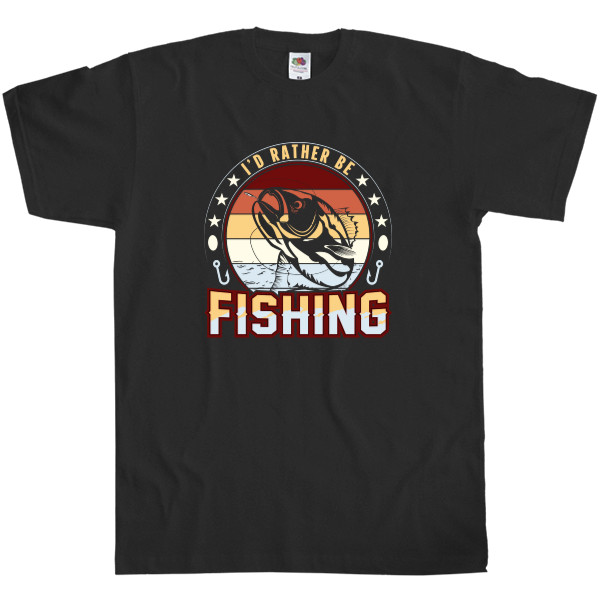 Футболка Классика Мужская Fruit of the loom - Fishing - Mfest