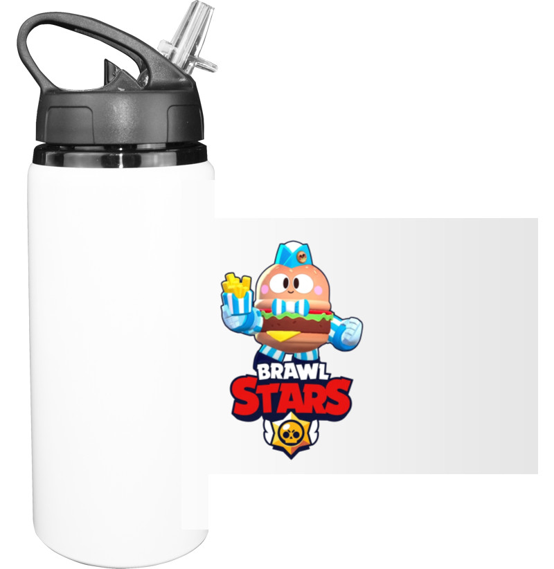 Бутылка для воды - Бургер Лу Brawl Stars - Mfest