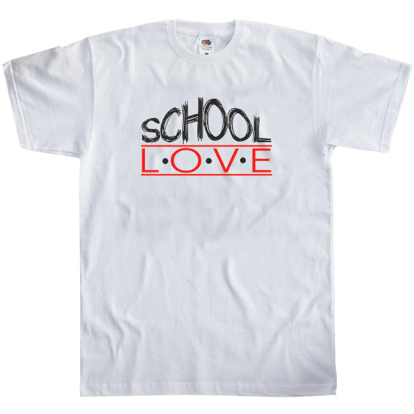 Men's T-Shirt Fruit of the loom - SCHOOL LOVE - Mfest