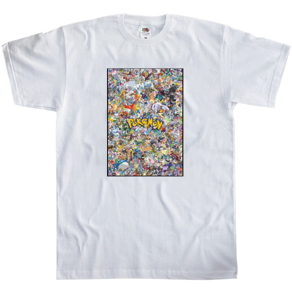 Men's T-Shirt Fruit of the loom - Pokemon 3 - Mfest