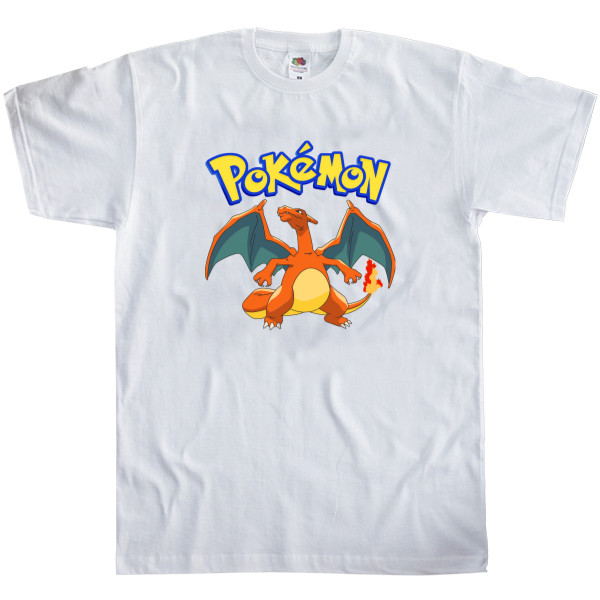 Men's T-Shirt Fruit of the loom - Pokemon Charisard - Mfest