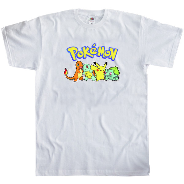 Men's T-Shirt Fruit of the loom - Pokemon friends - Mfest