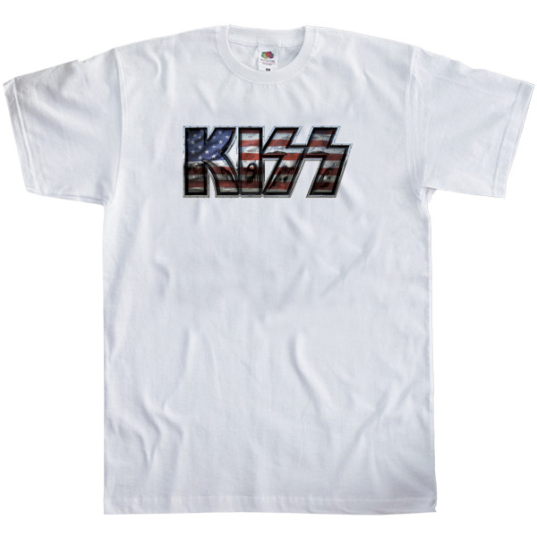 Men's T-Shirt Fruit of the loom - KISS logo 1 - Mfest