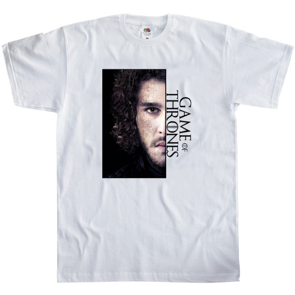 Футболка Классика Мужская Fruit of the loom - Game of Thrones Jon Snow - Mfest