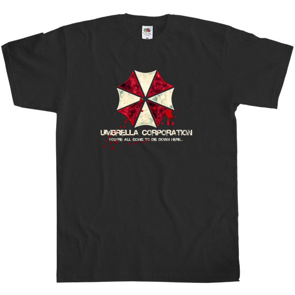 Футболка Классика Мужская Fruit of the loom - Umbrella corporation 1 - Mfest