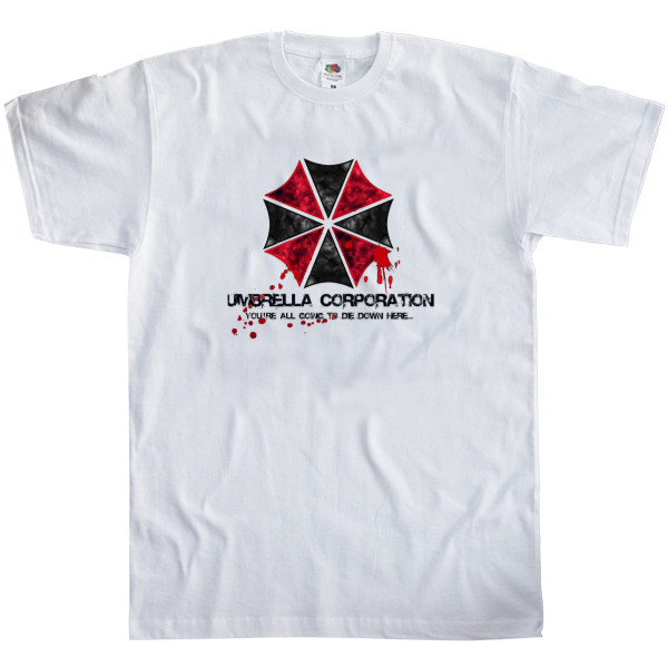 Футболка Классика Мужская Fruit of the loom - Umbrella corporation 2 - Mfest