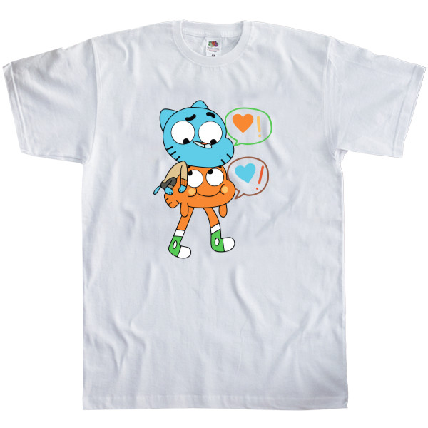 Men's T-Shirt Fruit of the loom - gumball and darwin - Mfest