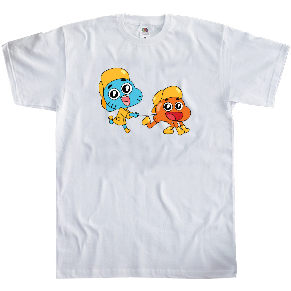 Men's T-Shirt Fruit of the loom - gumball and darwin 2 - Mfest