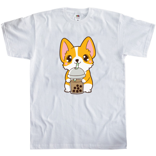 Men's T-Shirt Fruit of the loom - Boba Corgi - Mfest