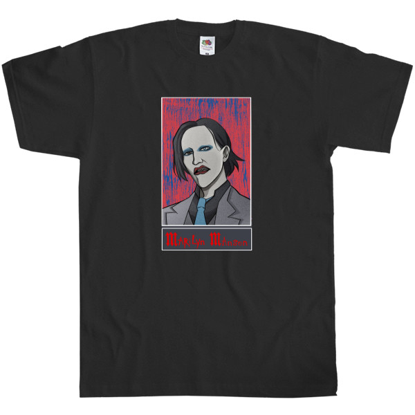 Men's T-Shirt Fruit of the loom - Marilyn Manson. - Mfest