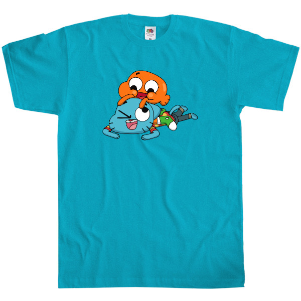 Men's T-Shirt Fruit of the loom - gumball and darwin 3 - Mfest