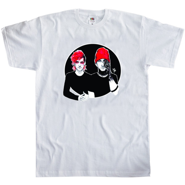 Men's T-Shirt Fruit of the loom - Twenty One Pilots Tyler_Josh - Mfest