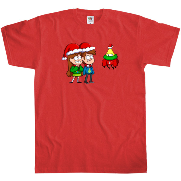 Men's T-Shirt Fruit of the loom - Gravity Falls Xmas 1 - Mfest