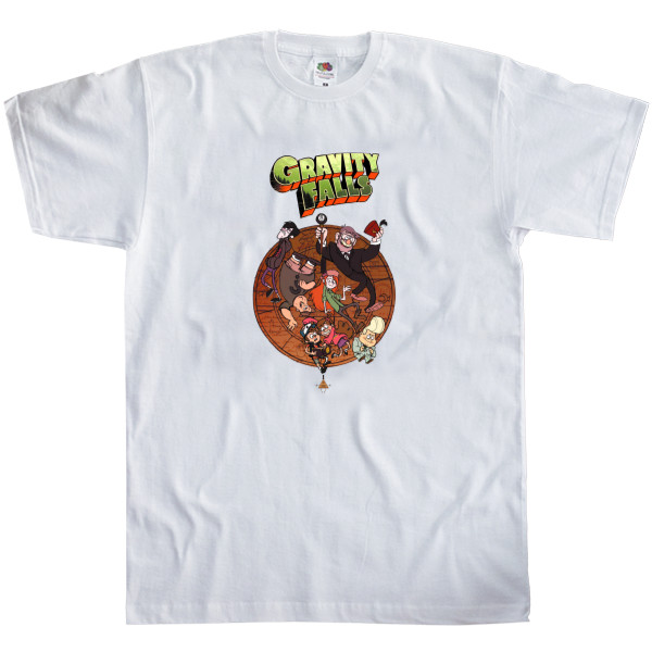 Men's T-Shirt Fruit of the loom - Gravity Falls Все Персонажи - Mfest