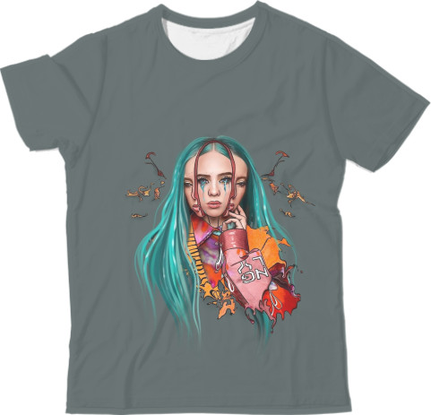 Man's T-shirt 3D - billie eilish - Mfest