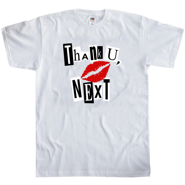 Men's T-Shirt Fruit of the loom - Thank u next (Ariana Grande) - Mfest