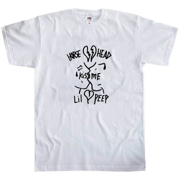 Lil Peep - Men's T-Shirt Fruit of the loom - LIL PEEP (9) - Mfest