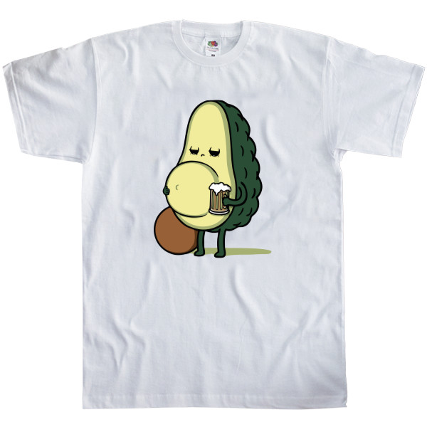 Men's T-Shirt Fruit of the loom - авокадо з пивом - Mfest