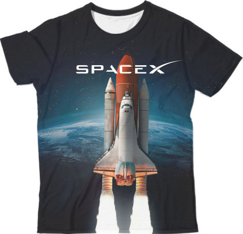 Man's T-shirt 3D - SpaceX [1] - Mfest