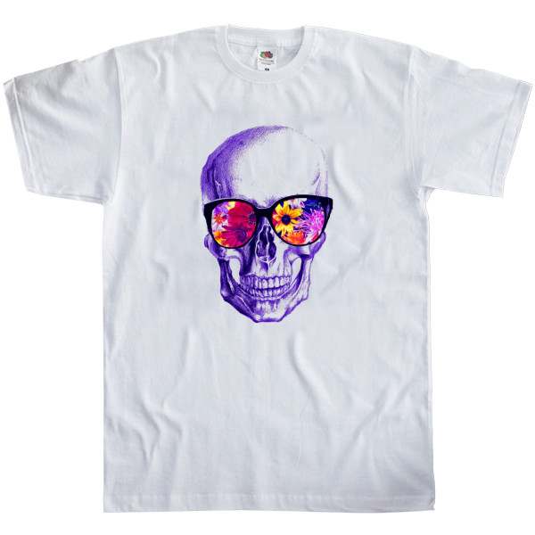 Men's T-Shirt Fruit of the loom - Череп в очках - Mfest