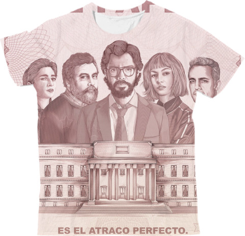 Man's T-shirt 3D - La Casa de Papel - Mfest