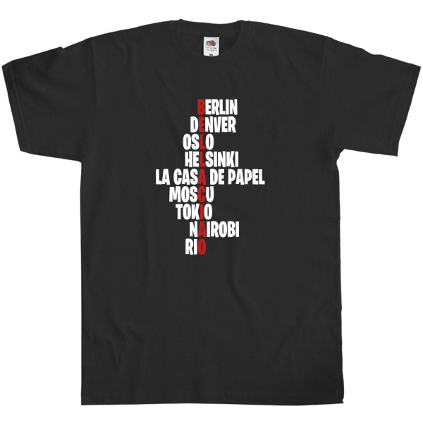 Men's T-Shirt Fruit of the loom - LA CASA DE PAPEL 2 - Mfest