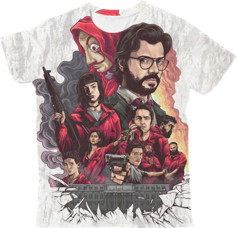 Man's T-shirt 3D - LA CASA DE PAPEL 2 - Mfest