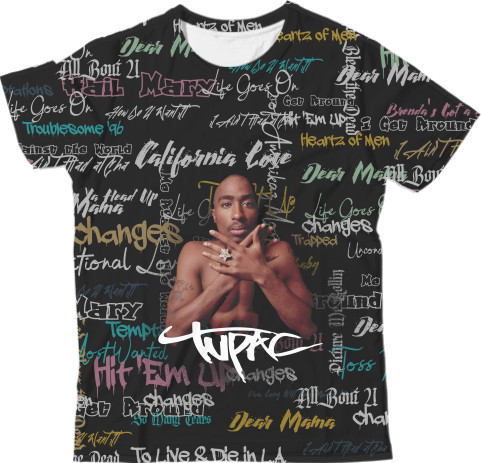 Man's T-shirt 3D - 2Pac 7 - Mfest