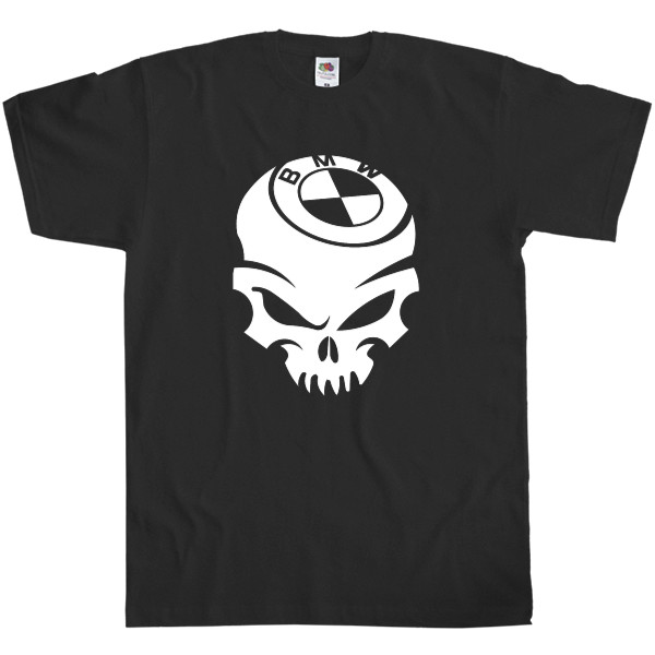 Men's T-Shirt Fruit of the loom - skull car bmw - Mfest