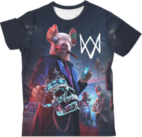 Man's T-shirt 3D - WATCH DOGS [5] - Mfest