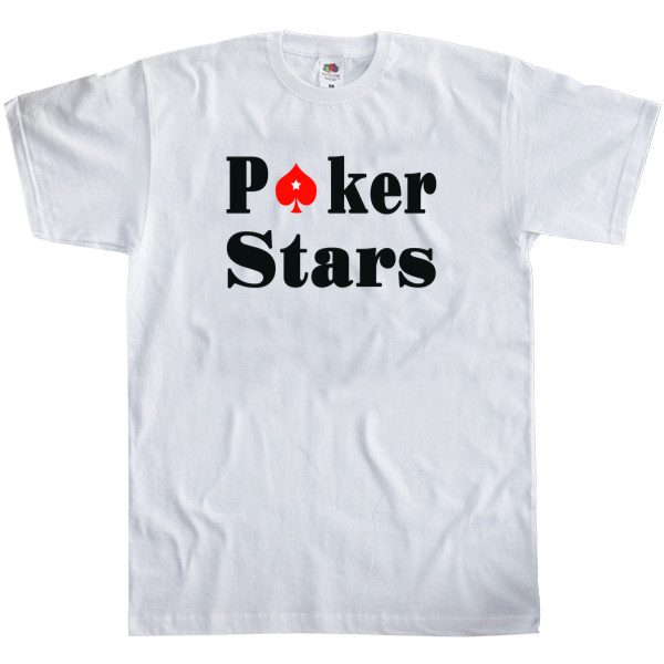 Men's T-Shirt Fruit of the loom - Poker stars - Mfest