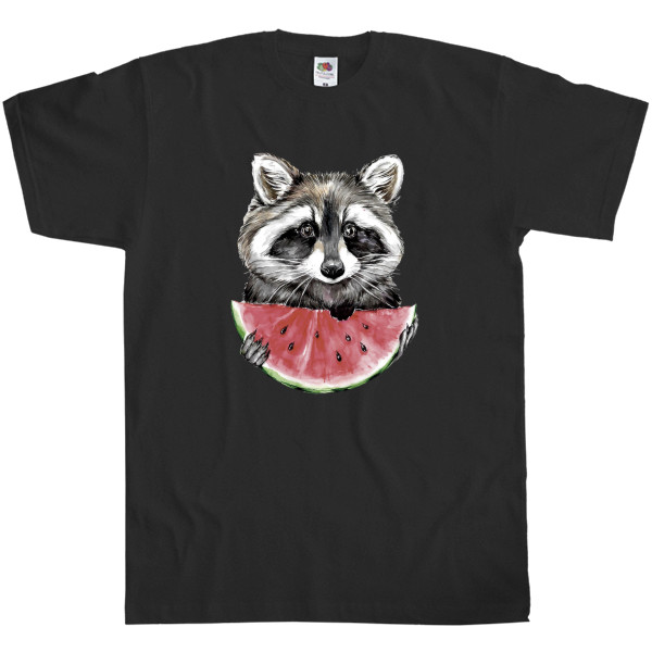 Men's T-Shirt Fruit of the loom - Енот 4 - Mfest